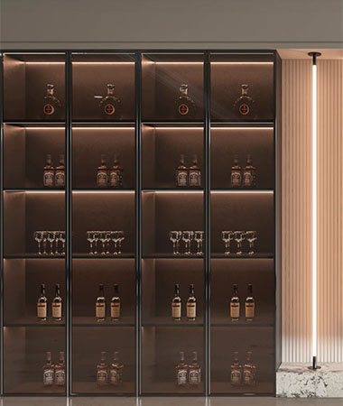 Wine cabinet lift